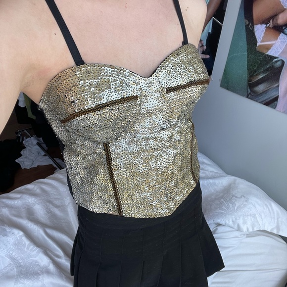 80’s Sequins Bra Top - Picture 2 of 3